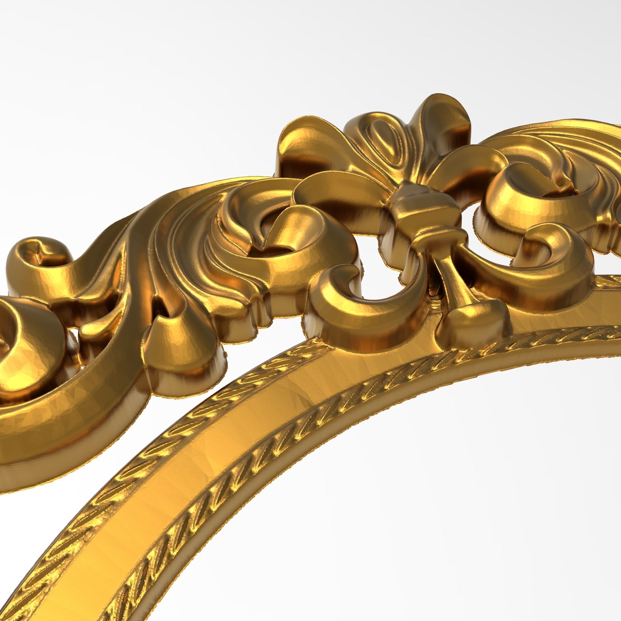 Carved Picture Frame 3D model_4