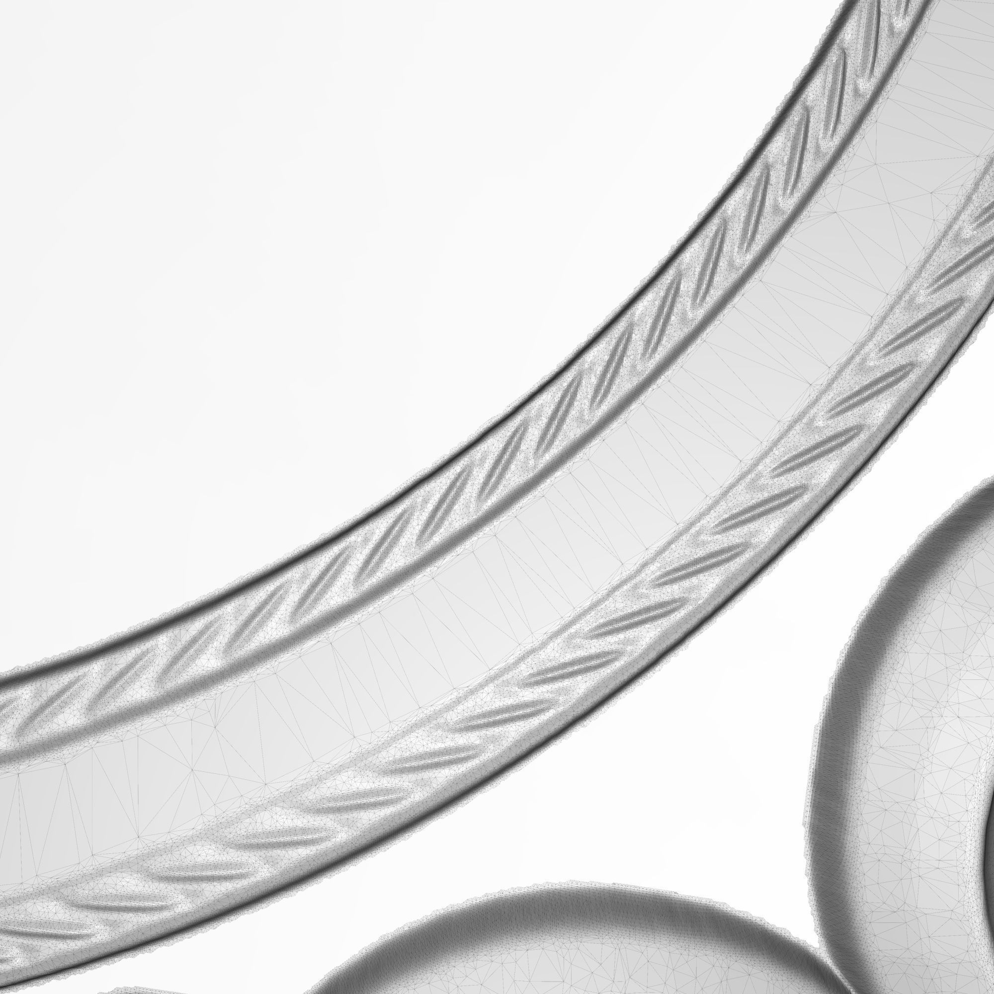 Carved Picture Frame 3D model_7