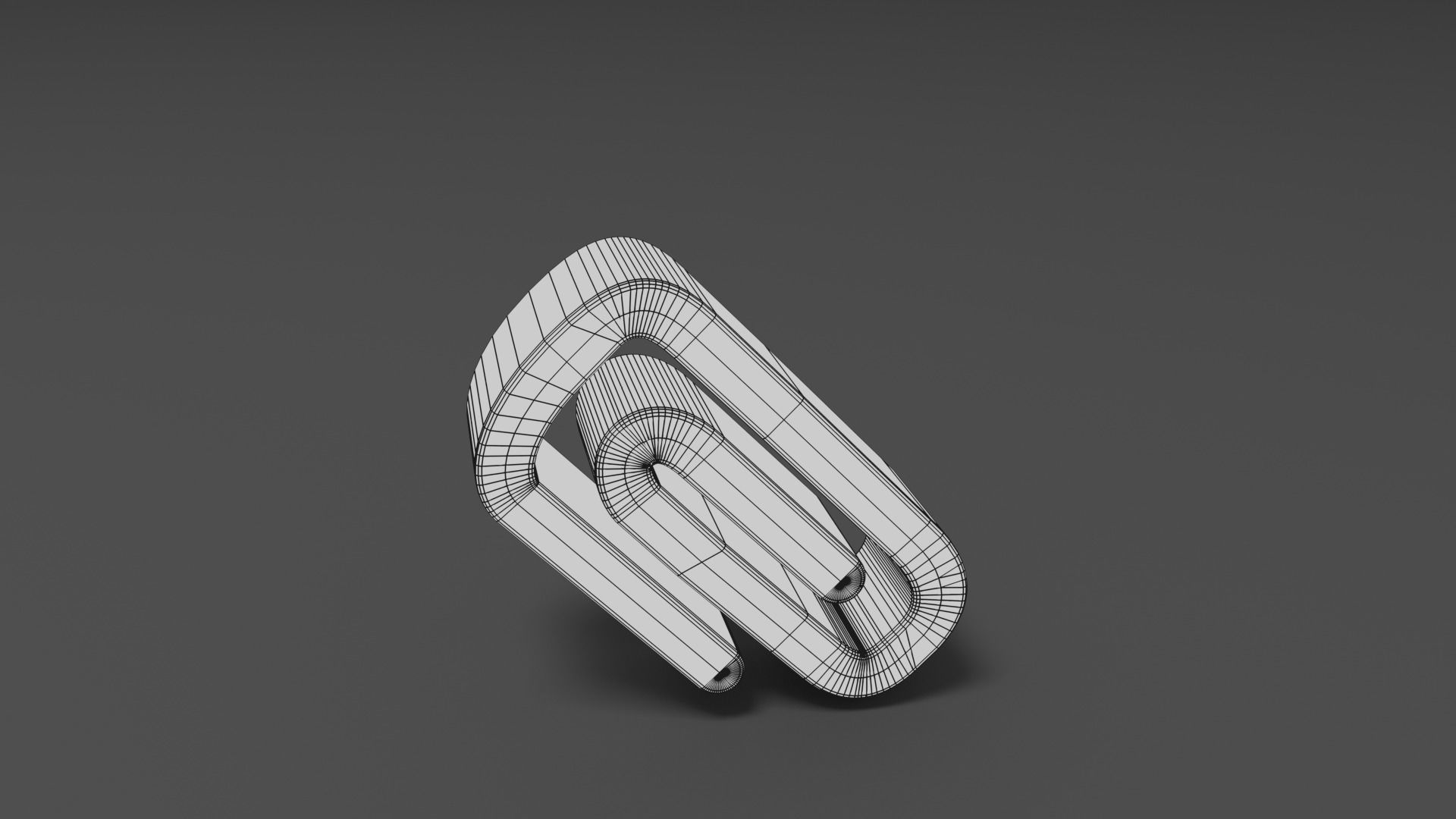 Clip e mail logo Low-poly 3D model_1