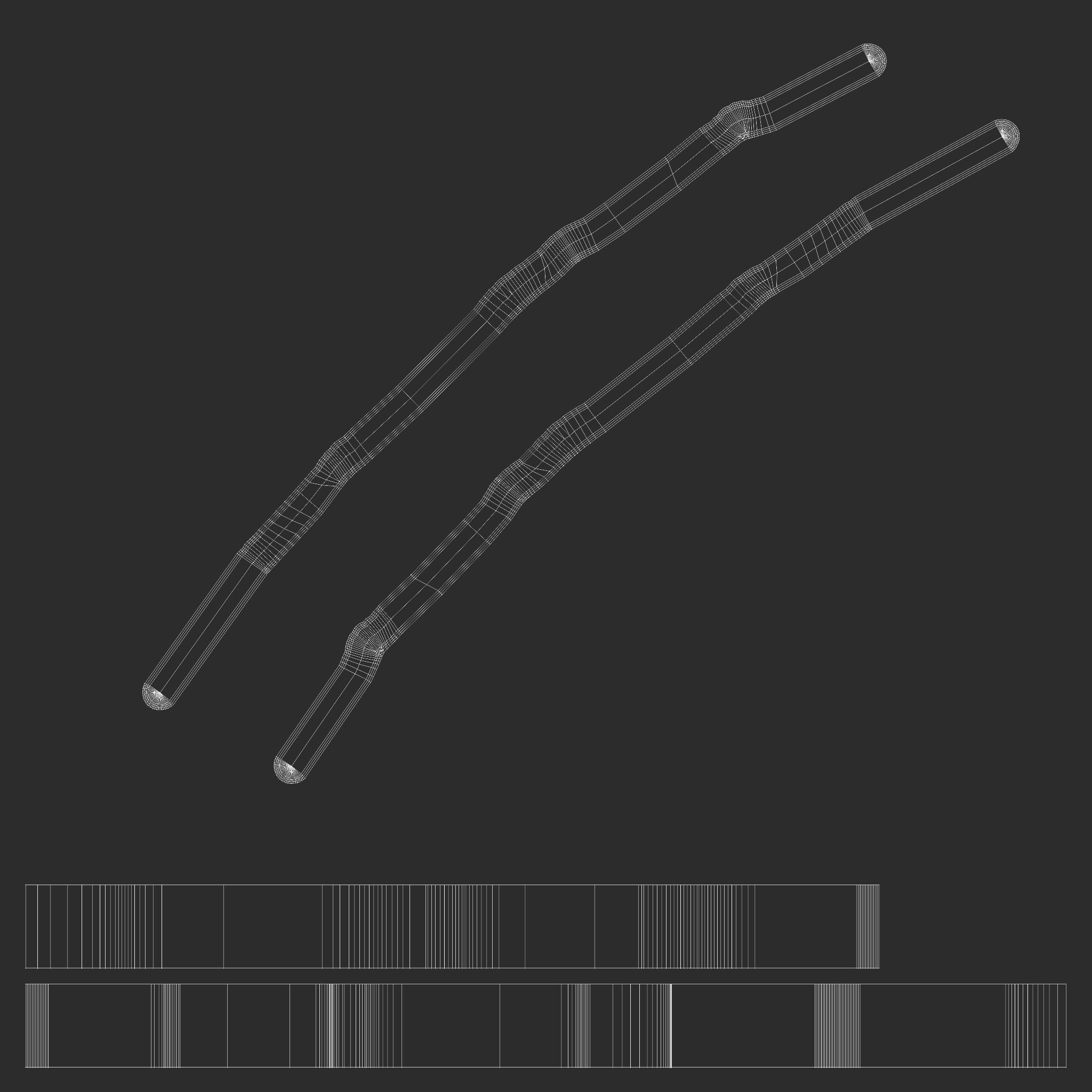 Clip e mail logo Low-poly 3D model_3