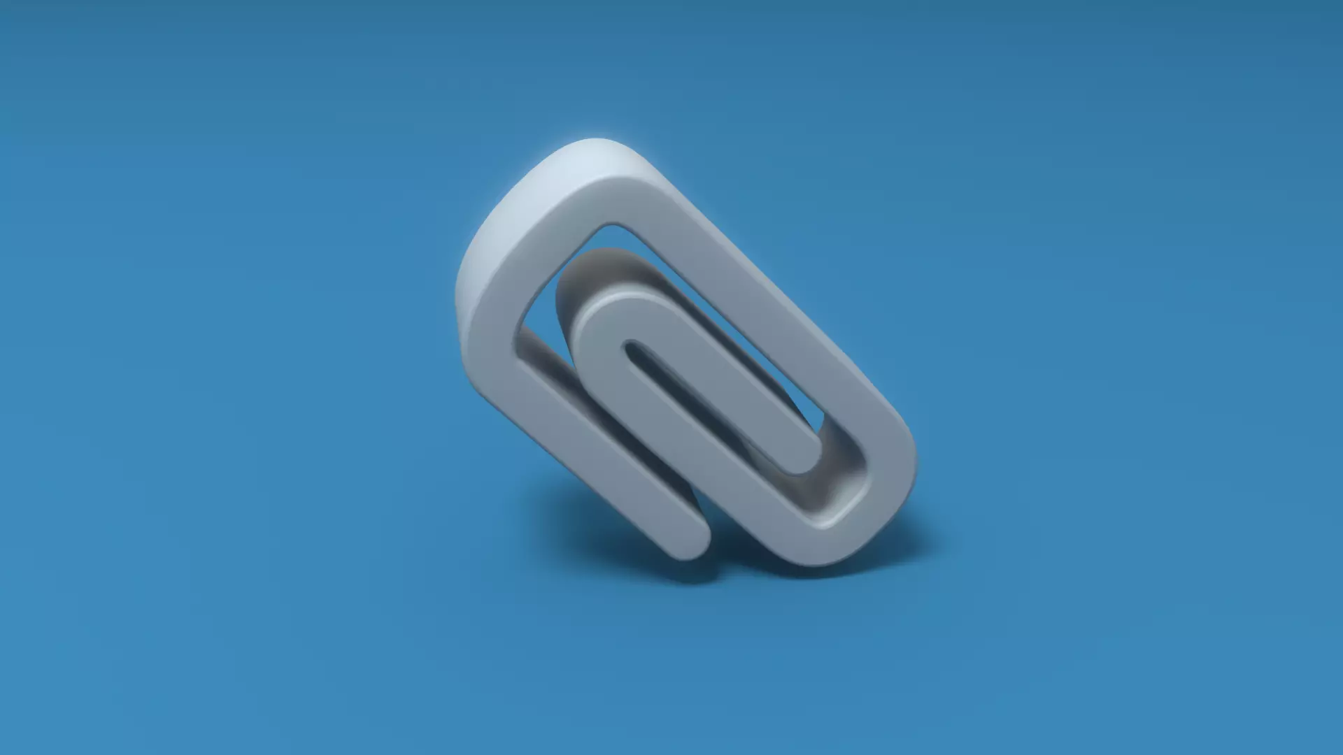 Clip e mail logo Low-poly 3D model_0