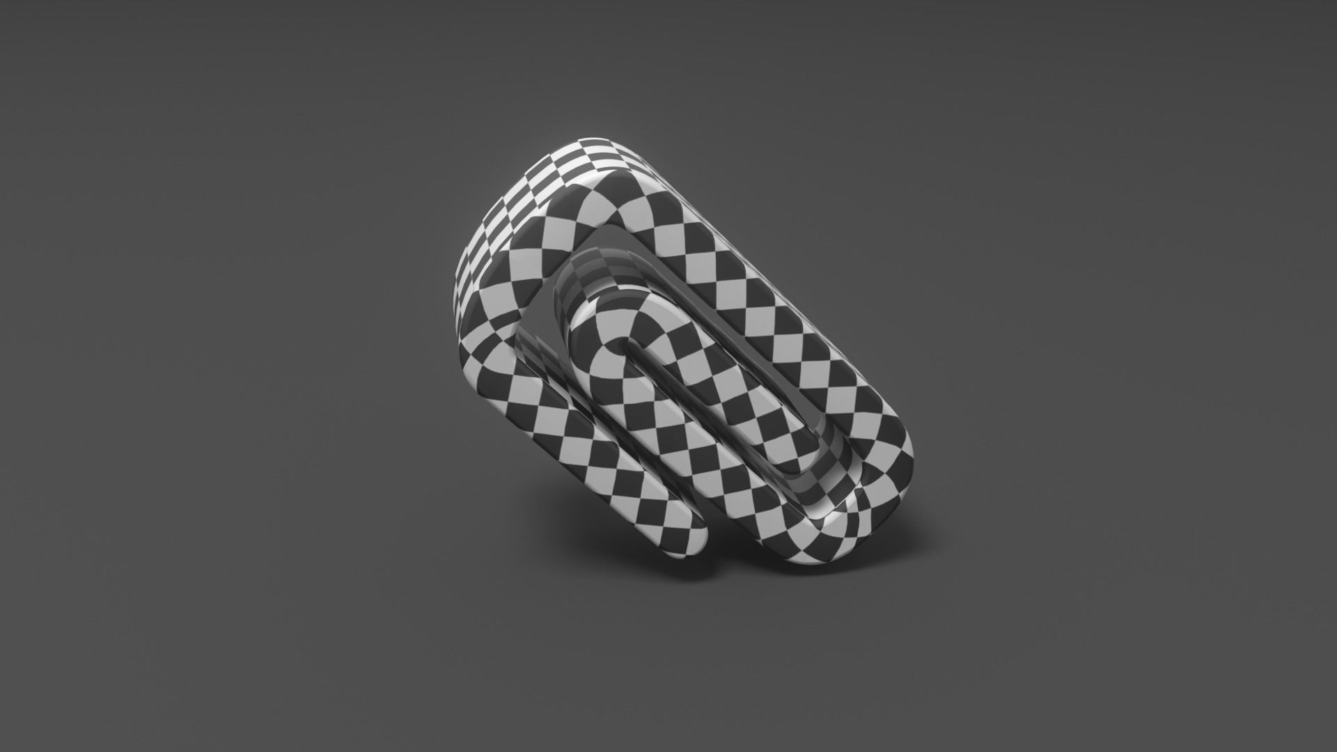 Clip e mail logo Low-poly 3D model_2