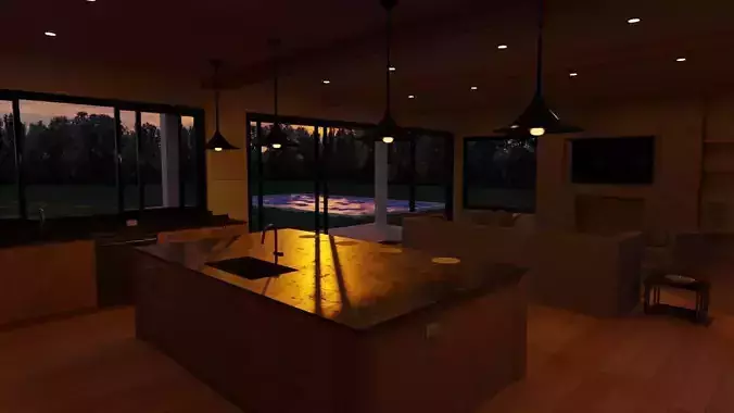 Kitchen stove with number faces