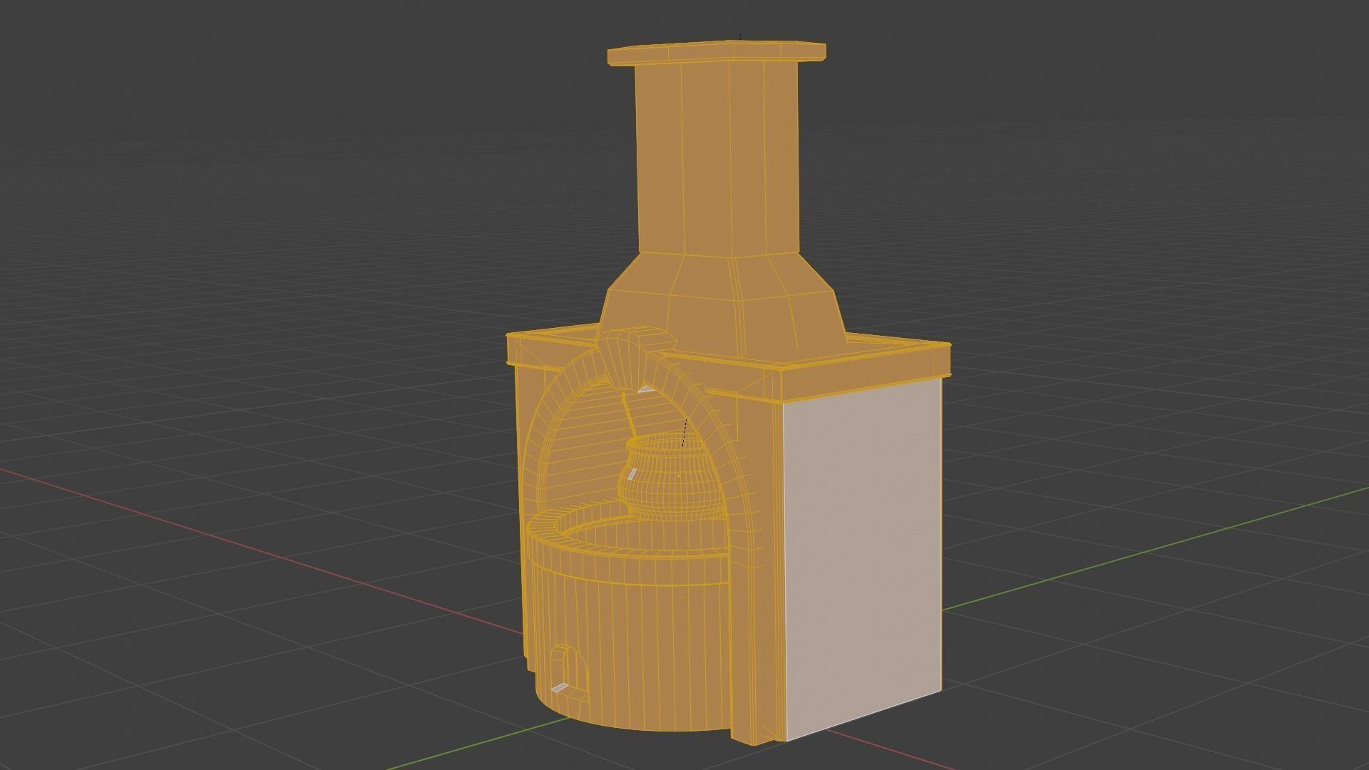 Low Poly Forge Smelter Free low-poly 3D model_4