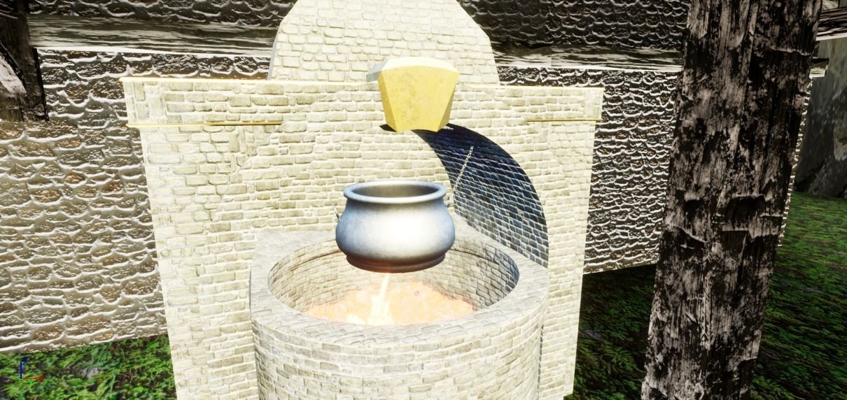 Low Poly Forge Smelter Free low-poly 3D model_1