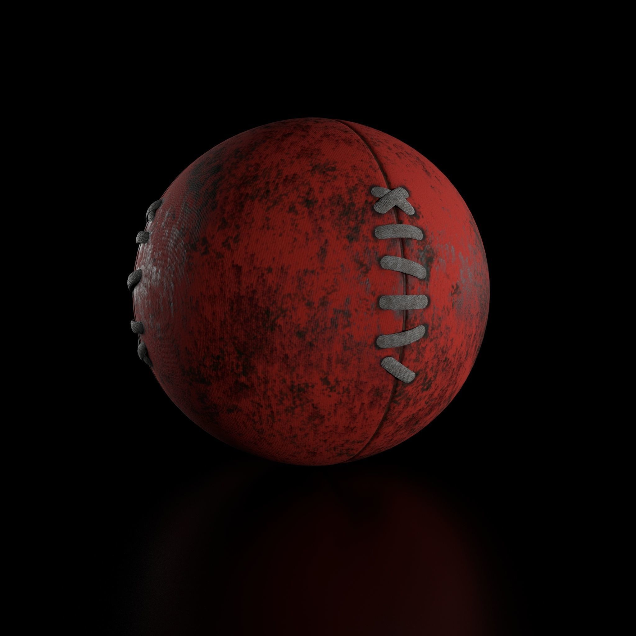 Ball Old  Low-poly 3D model_12