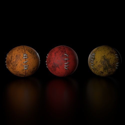 Ball Old  Low-poly 3D model
