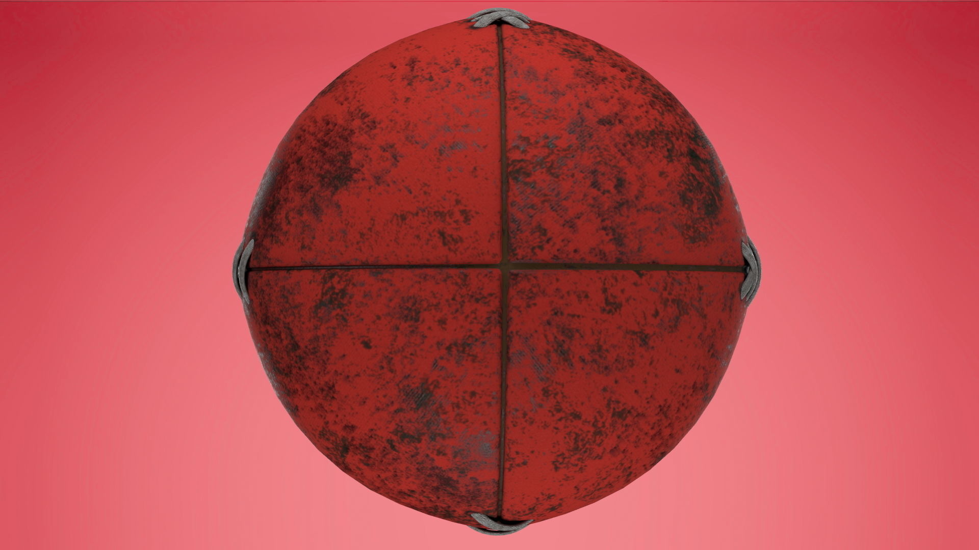 Ball Old  Low-poly 3D model_6