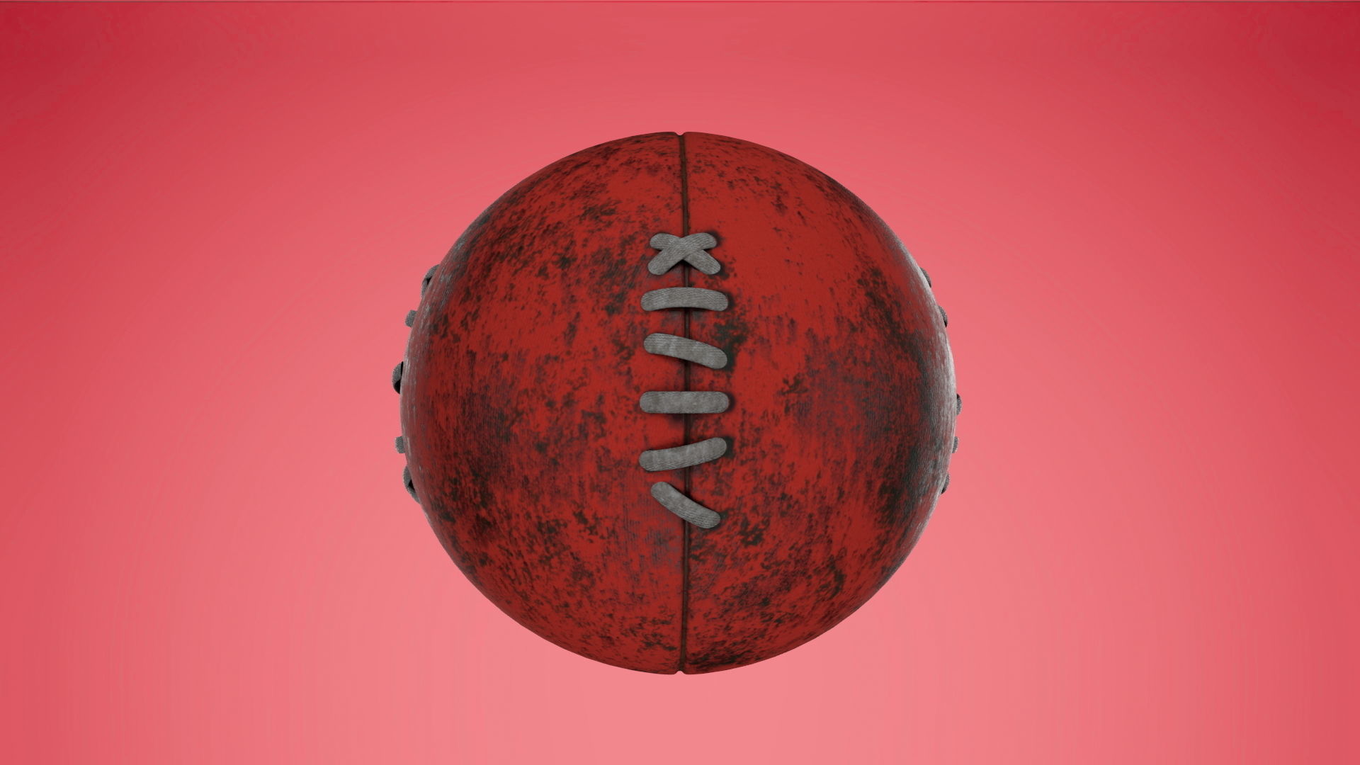 Ball Old  Low-poly 3D model_3