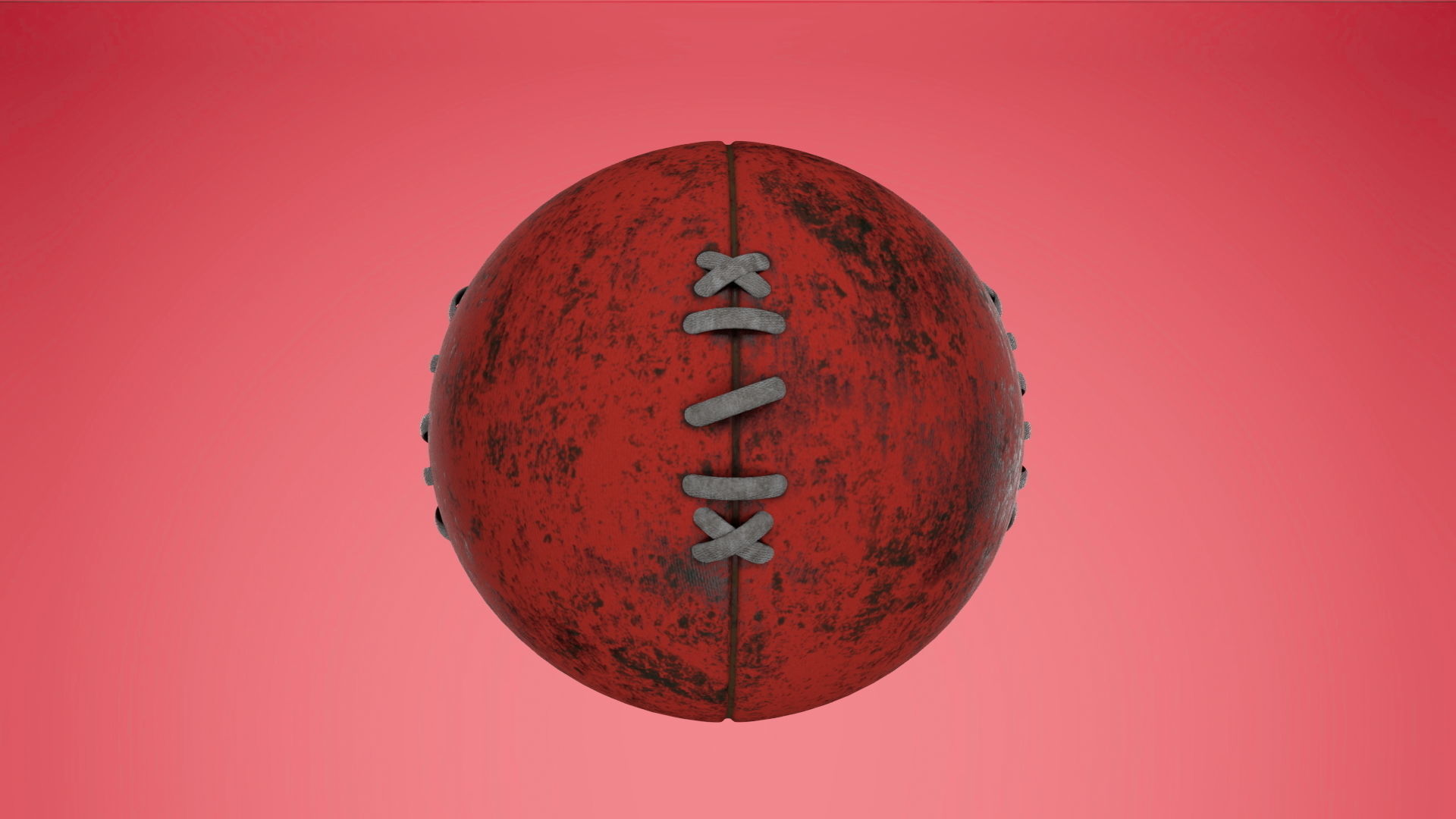 Ball Old  Low-poly 3D model_5