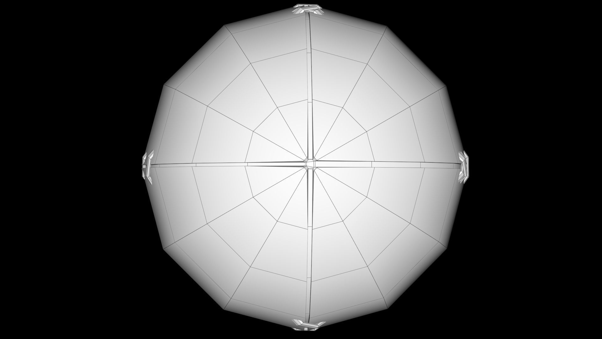 Ball Old  Low-poly 3D model_11