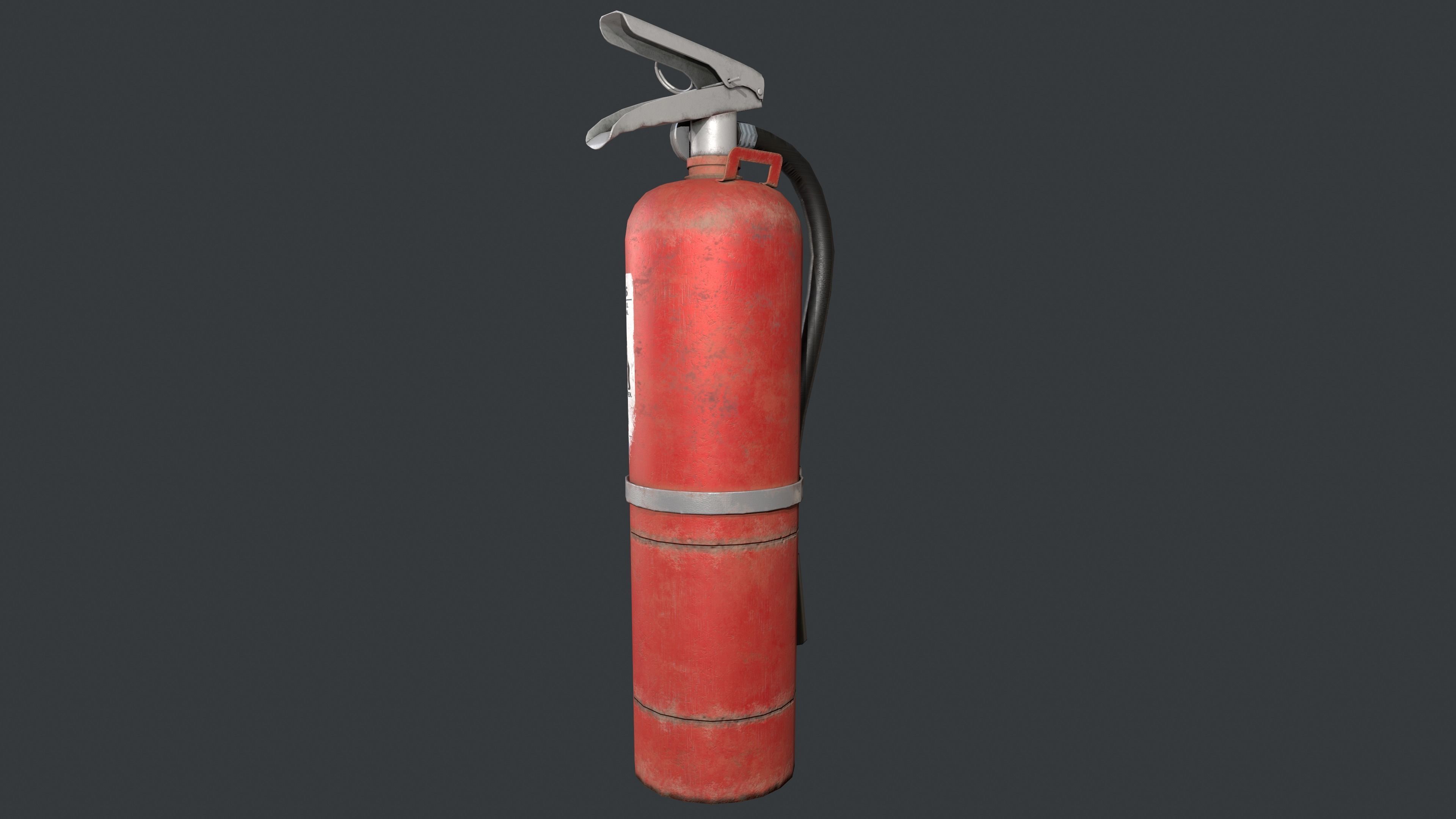 Fire Extinguisher Low-poly 3D model_7