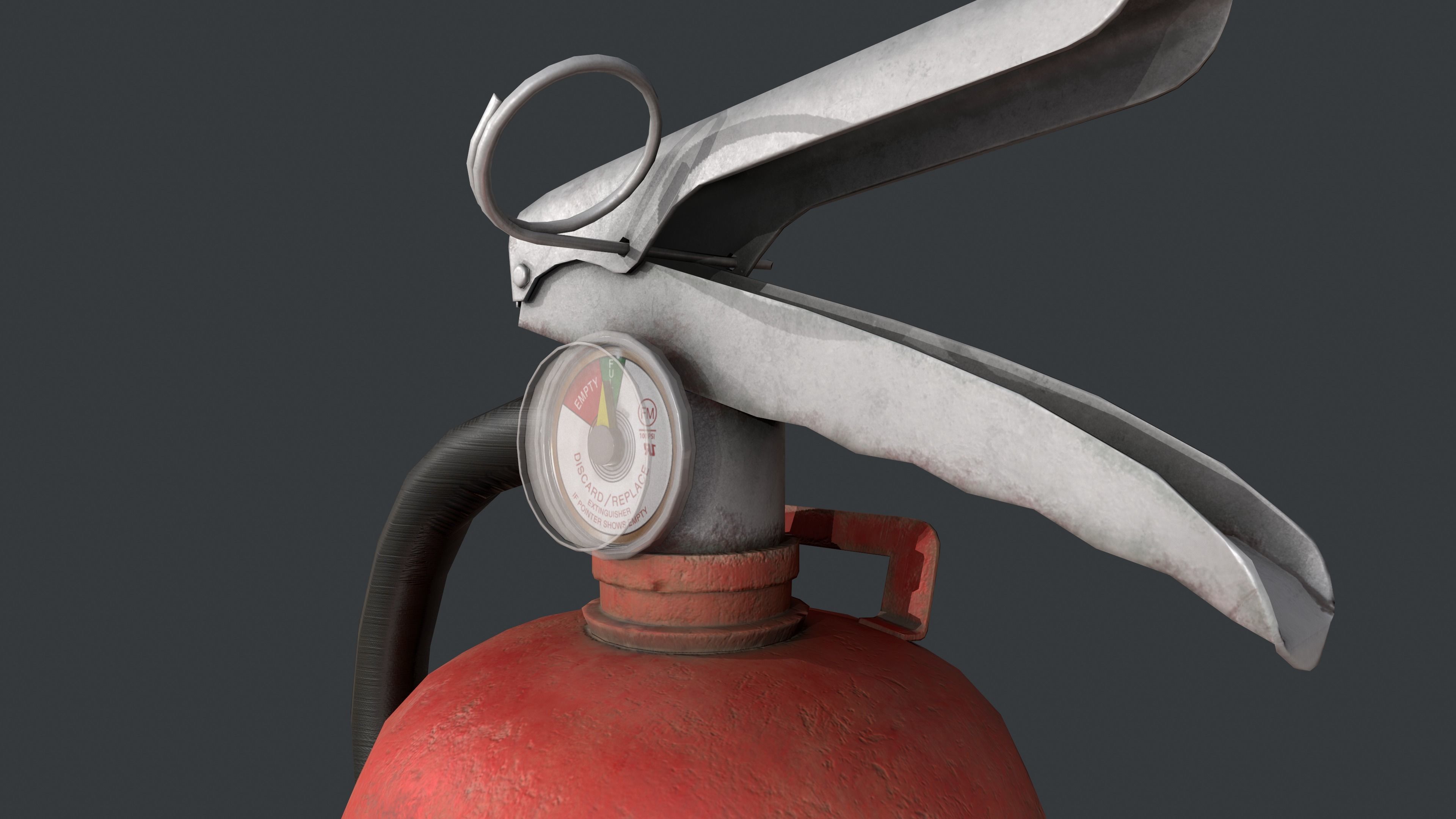 Fire Extinguisher Low-poly 3D model_5