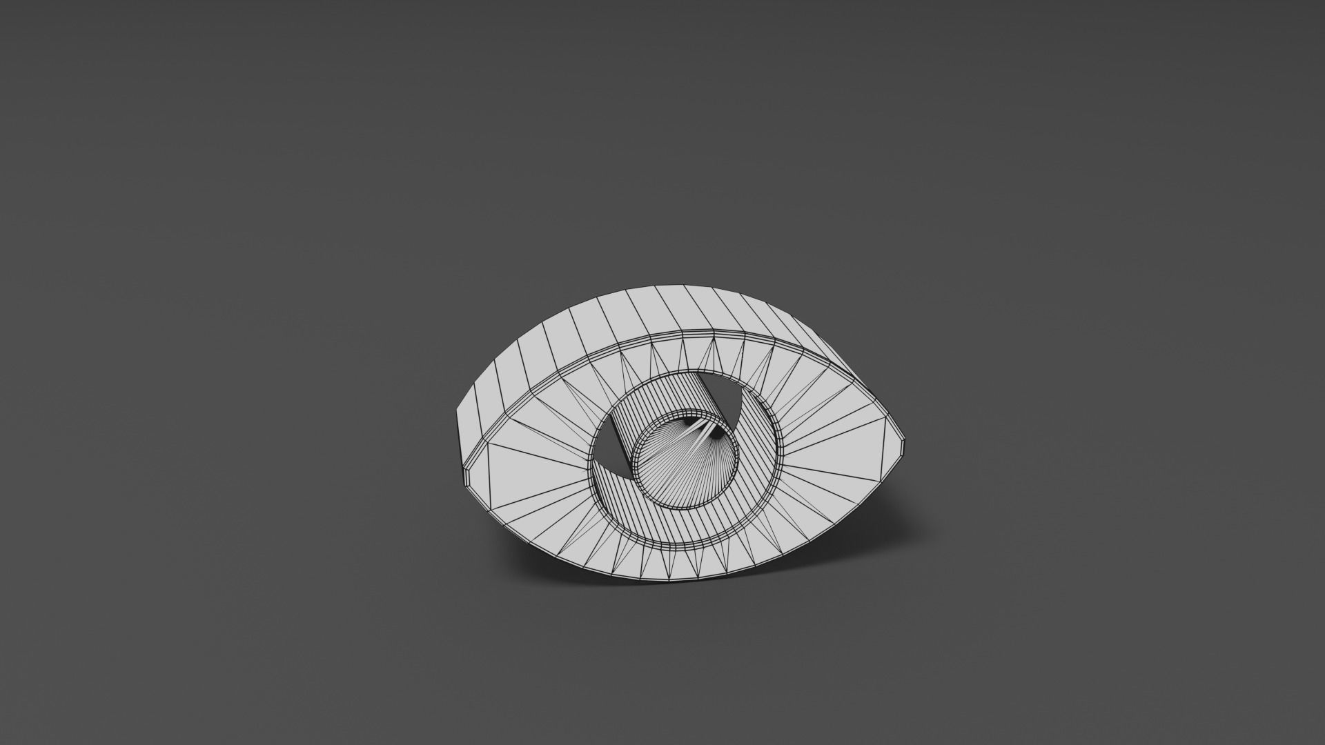 View circle Low-poly 3D model_2