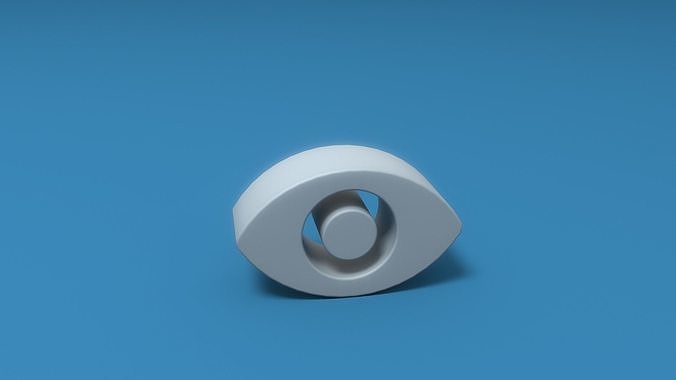 View circle Low-poly 3D model