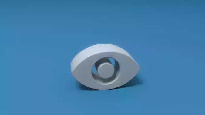 View circle Low-poly 3D model