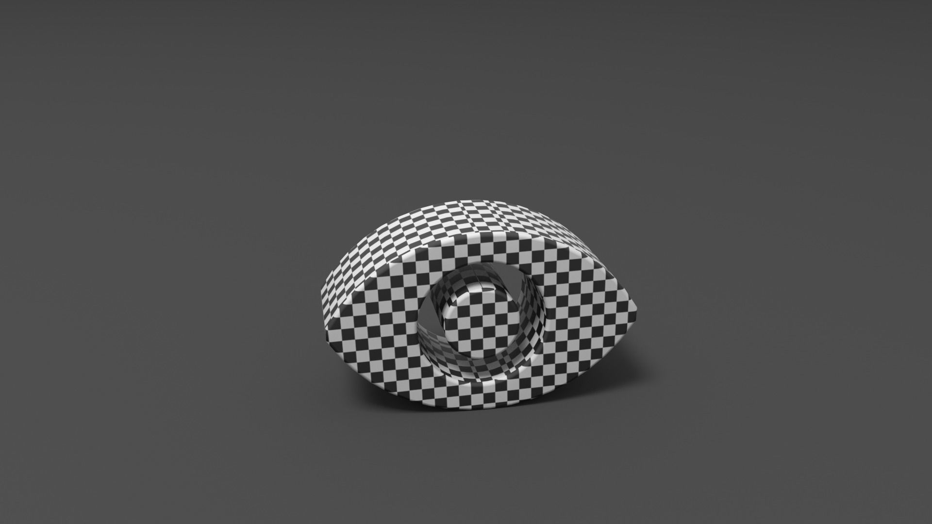 View circle Low-poly 3D model_1