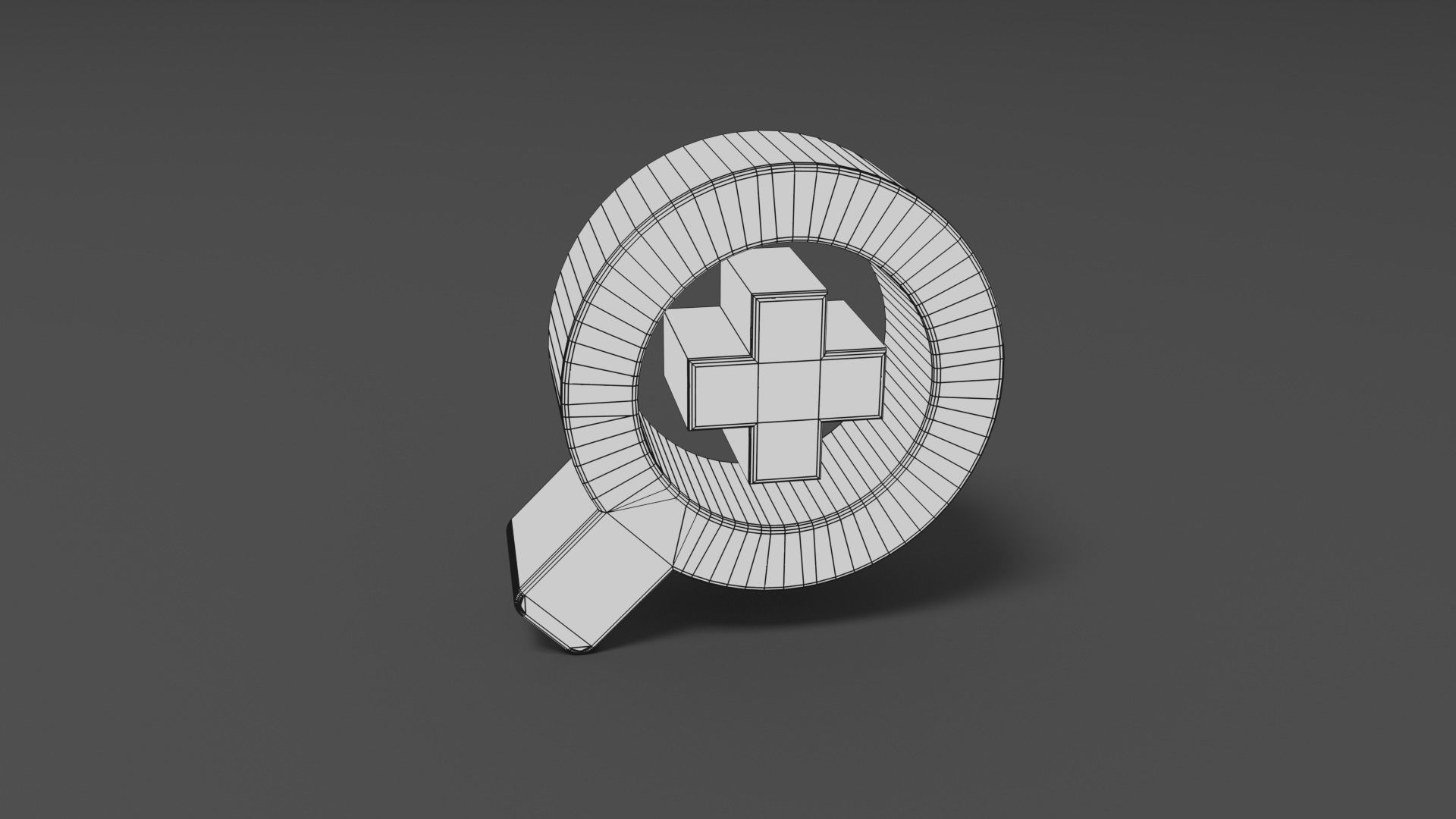 Zoom In Low-poly 3D model_2