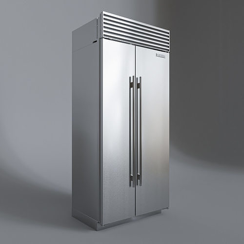 SUBZERO BI-36SS Refrigerator- Freezer -With Interior 3D model 5
