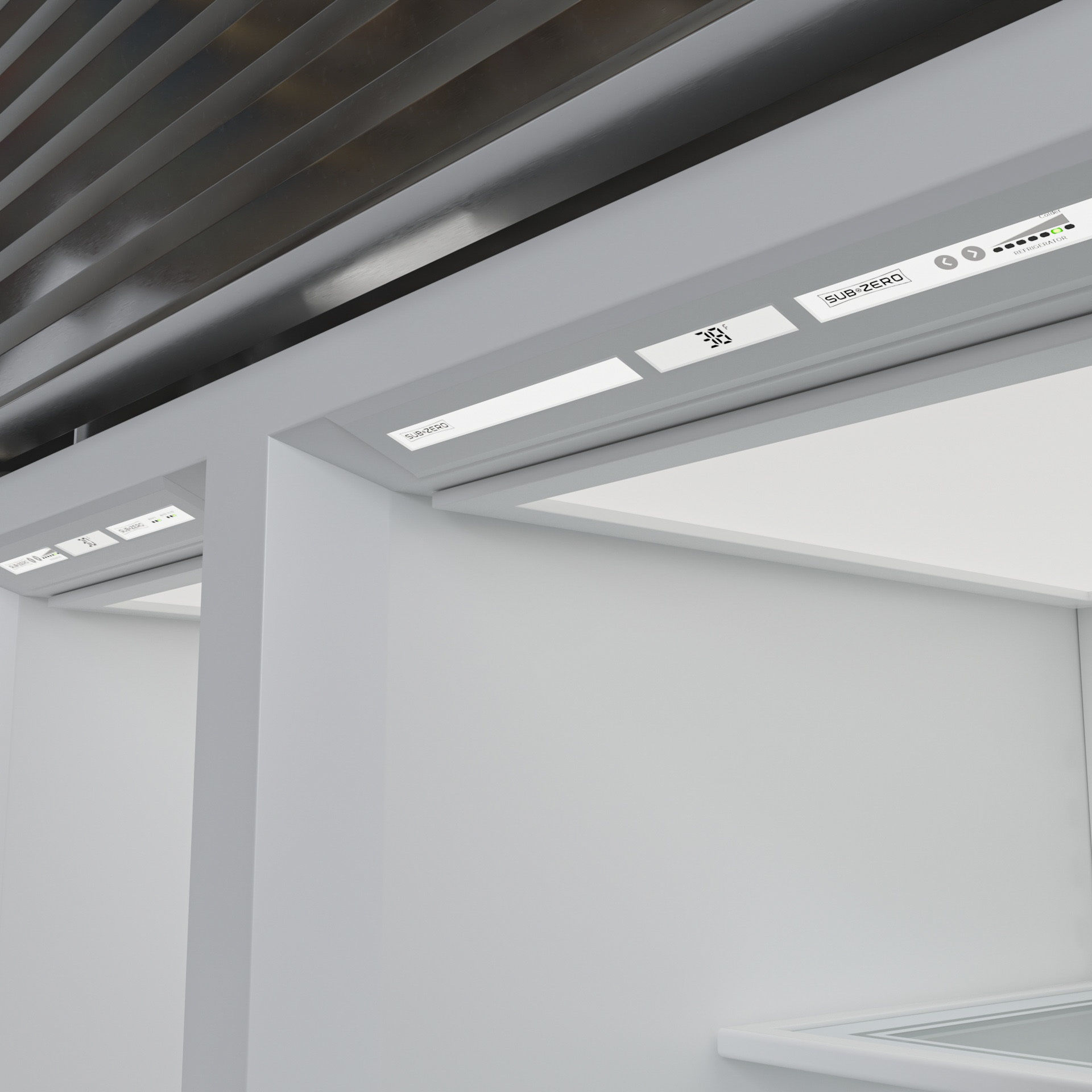 SUBZERO BI-36SS Refrigerator- Freezer -With Interior 3D model_11