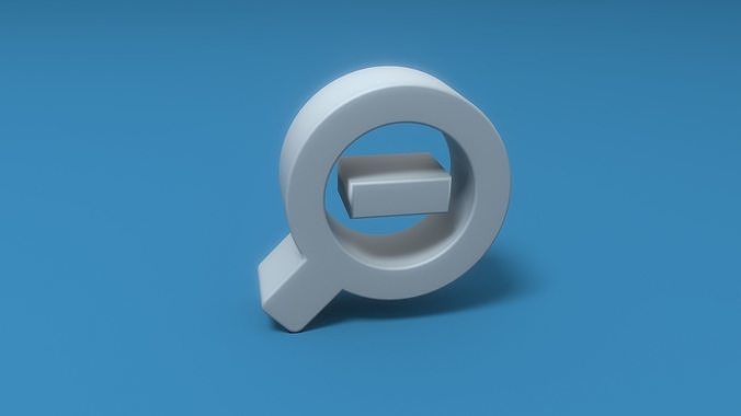 Zoom Out Low-poly 3D model