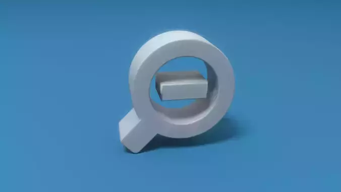 Zoom Out Low-poly 3D model