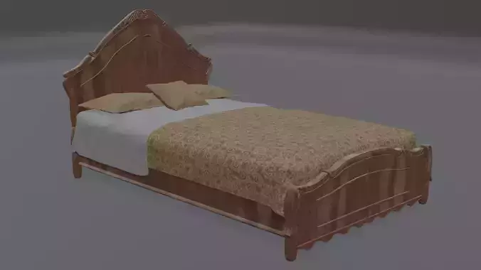 Bed with pillows