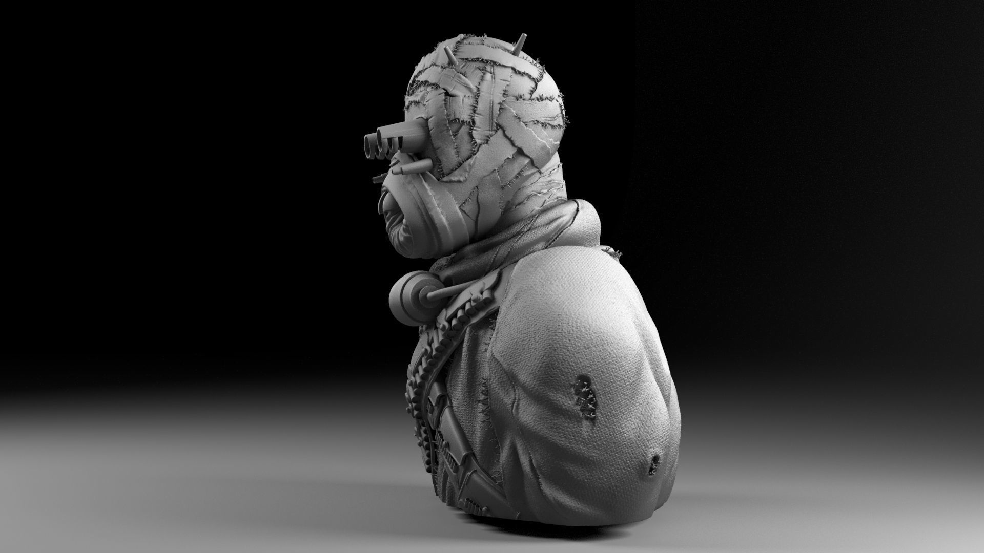 Tusken Raider - Sand People - Star Wars episode IV A new hope 3D print model_3