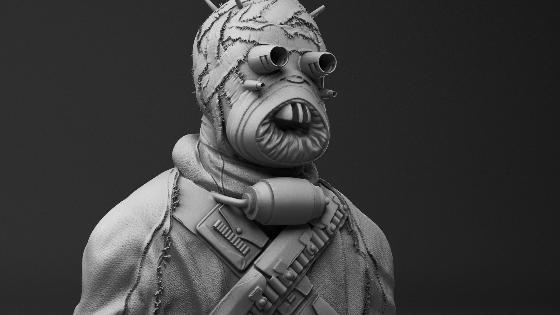 Tusken Raider - Sand People - Star Wars episode IV A new hope 3D print model_15