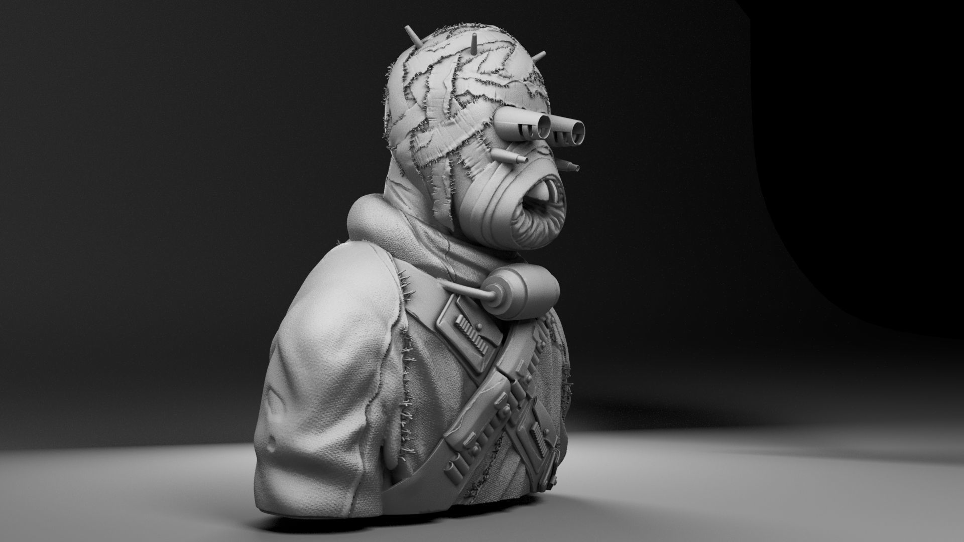 Tusken Raider - Sand People - Star Wars episode IV A new hope 3D print model_5