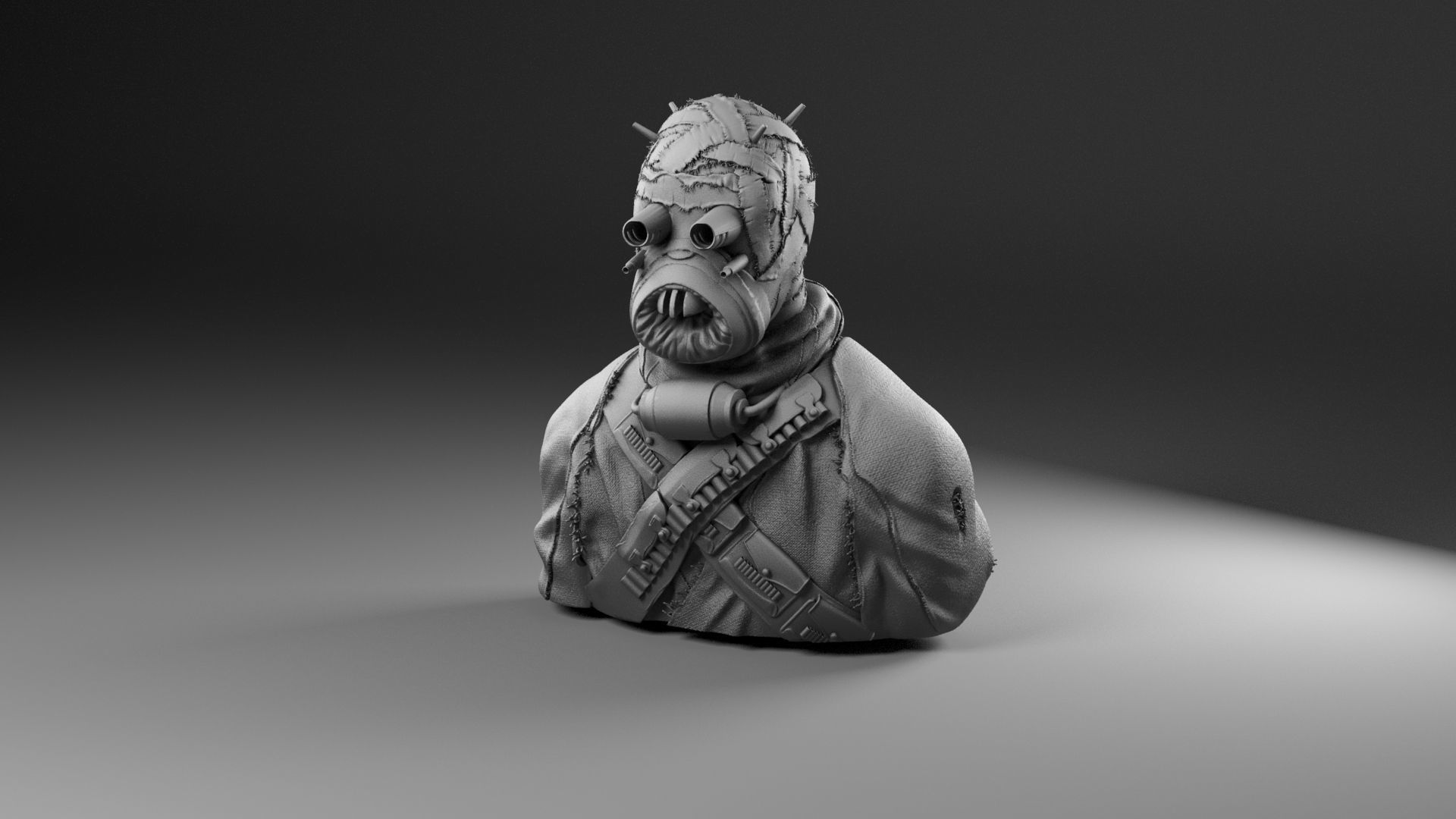 Tusken Raider - Sand People - Star Wars episode IV A new hope 3D print model_20
