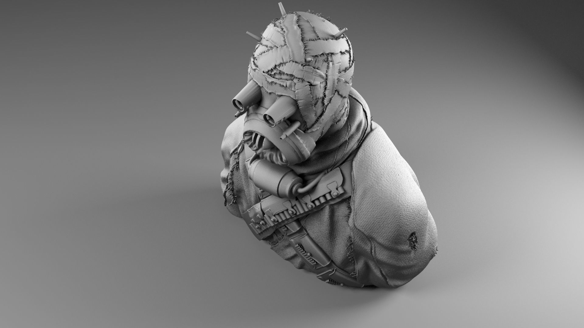 Tusken Raider - Sand People - Star Wars episode IV A new hope 3D print model_9