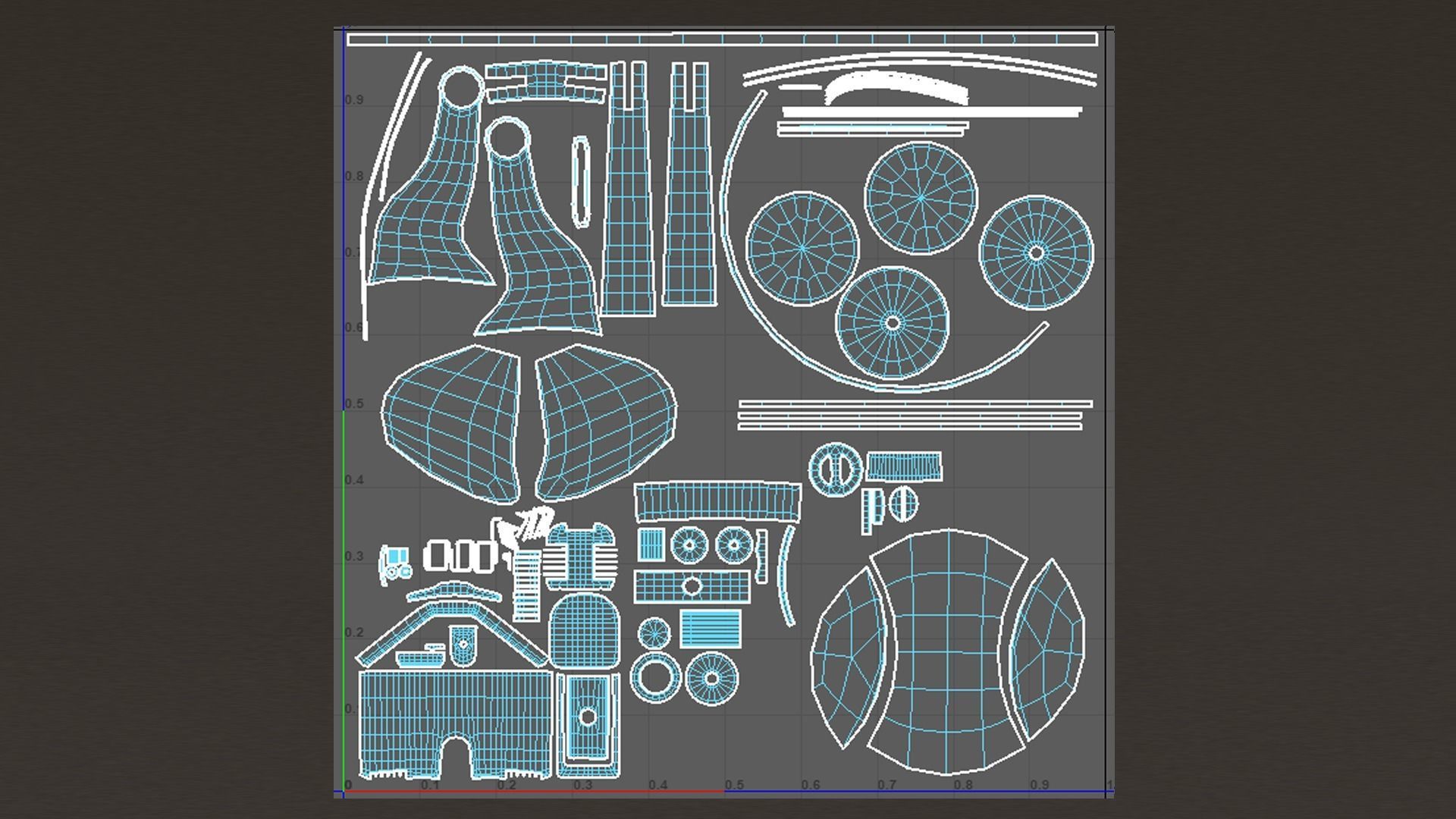 Desk and Wall Fan 3D model_7