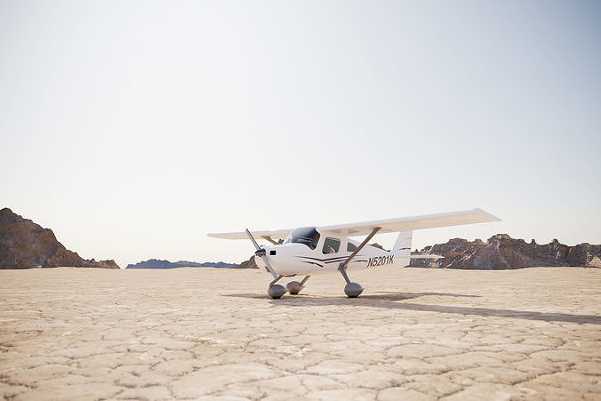 Small classic plane 3D model