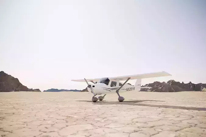 Small classic plane 3D model