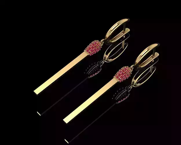 matches  earrings 3D print model