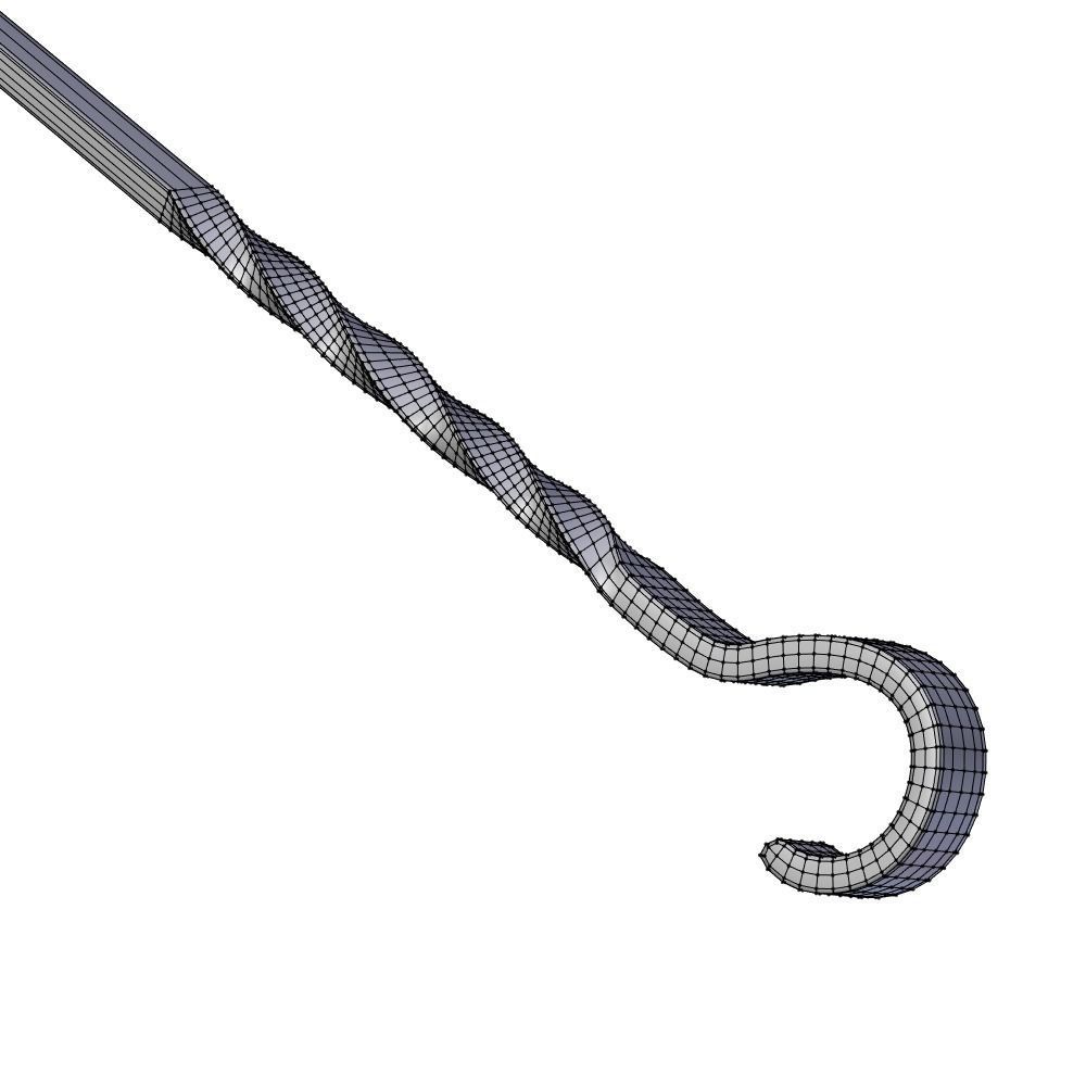 Brazier and skewers 3D model_3