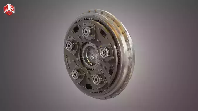 PW GTF Engine Gearbox 3D model