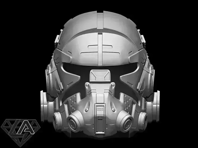 TitanFall 2 Pilot Sci fi helmet 3D print model