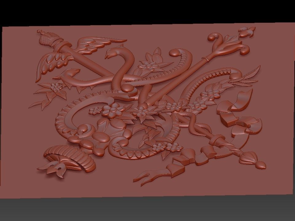 3D FLORAL DESIGN  Free 3D model_2