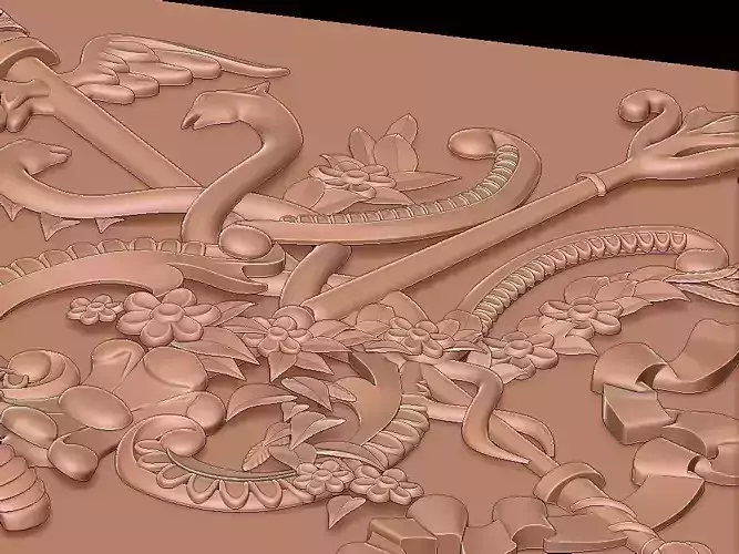 3D FLORAL DESIGN  Free 3D model