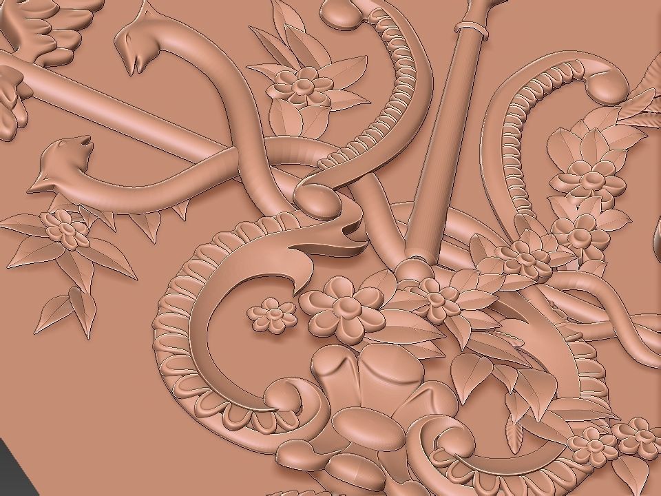 3D FLORAL DESIGN  Free 3D model_5