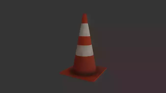 Street Cone PBR 4K 