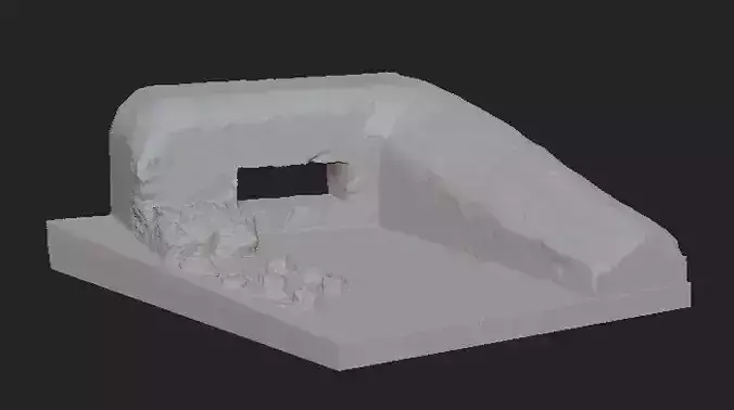 BUNKER building with door