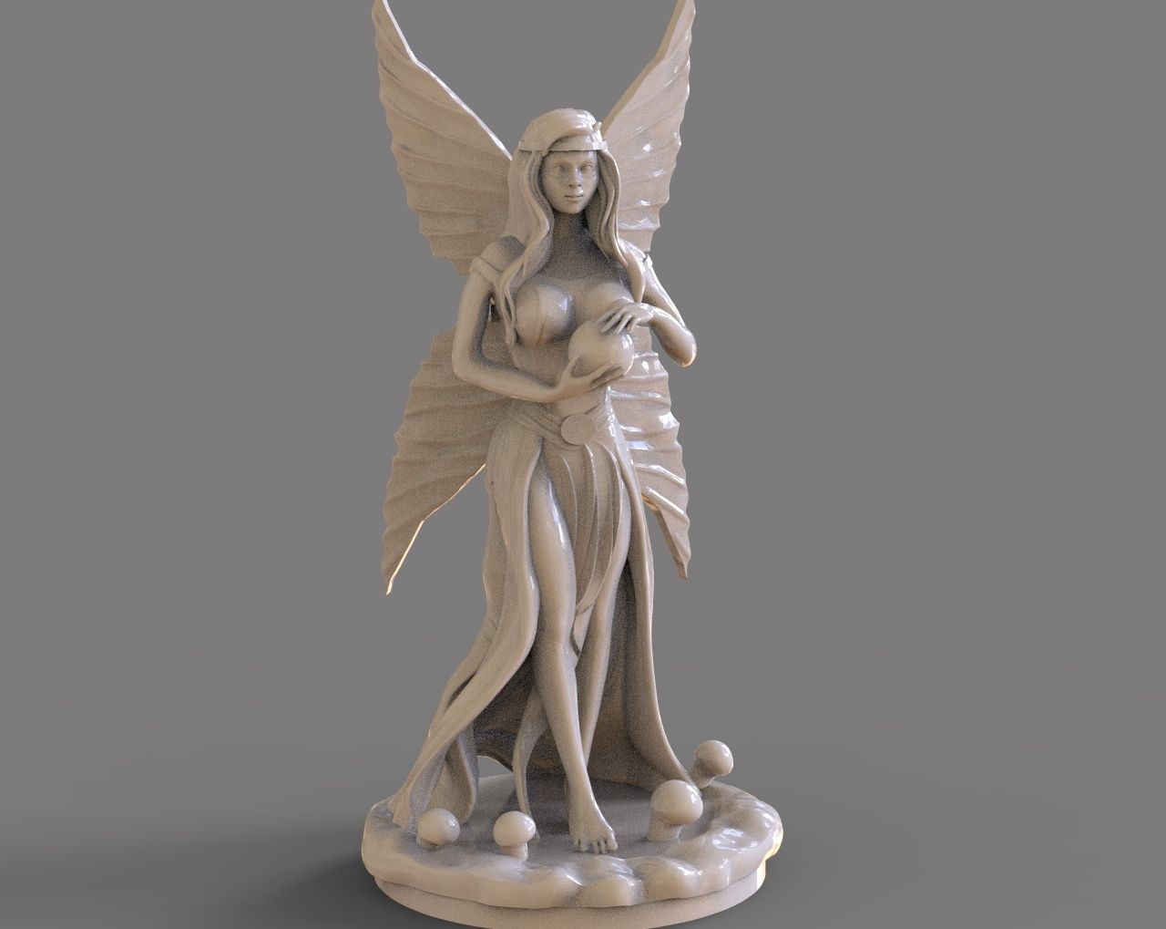 Fairy Sculpture 3D print model_3