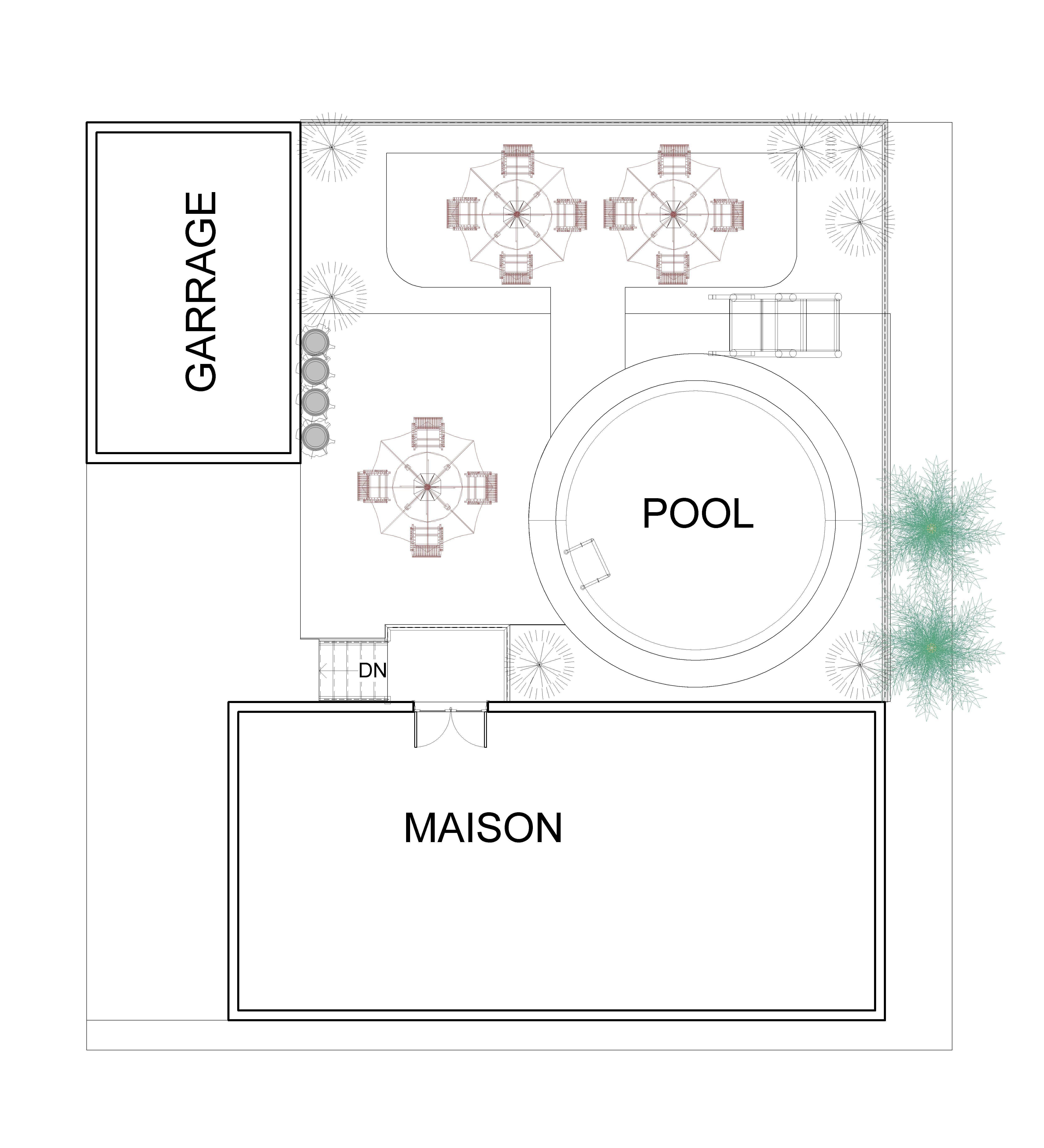 back yard design 3d max visualisation 3d modelling 3D print model_3