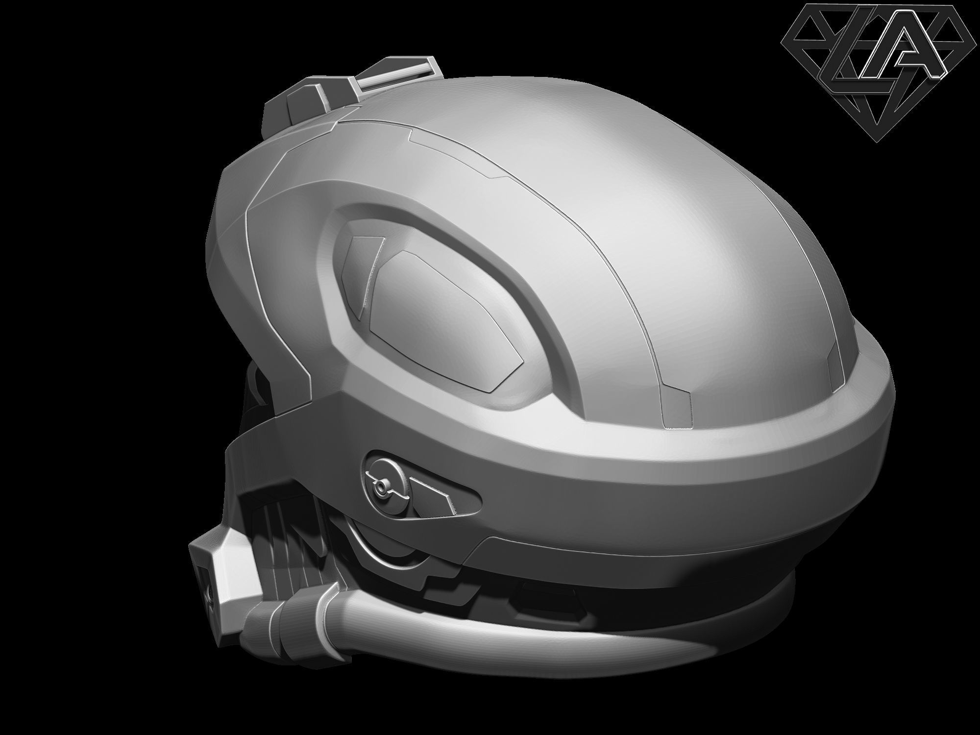 Halo Recon helmet 3D print model_11