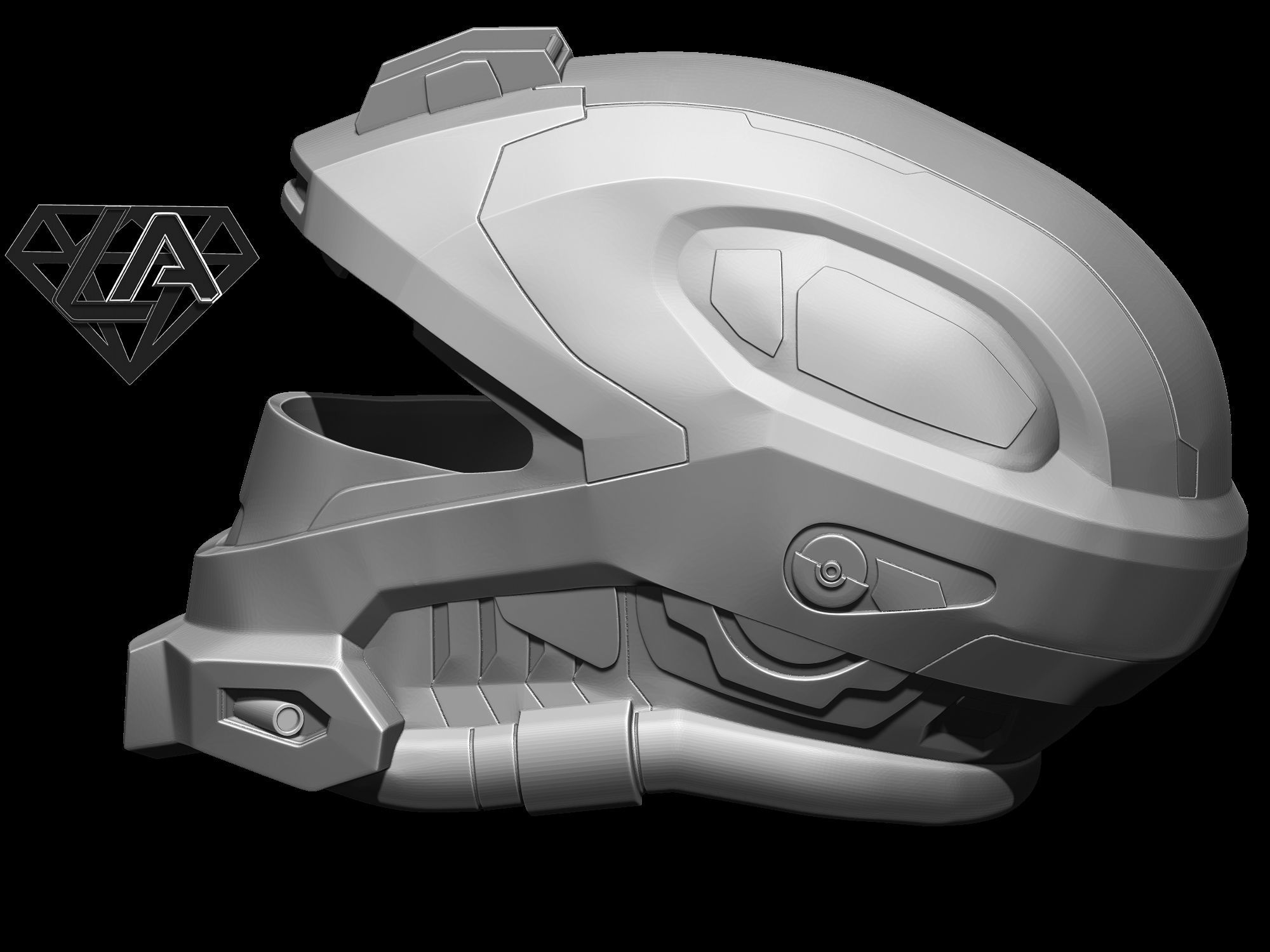 Halo Recon helmet 3D print model_2