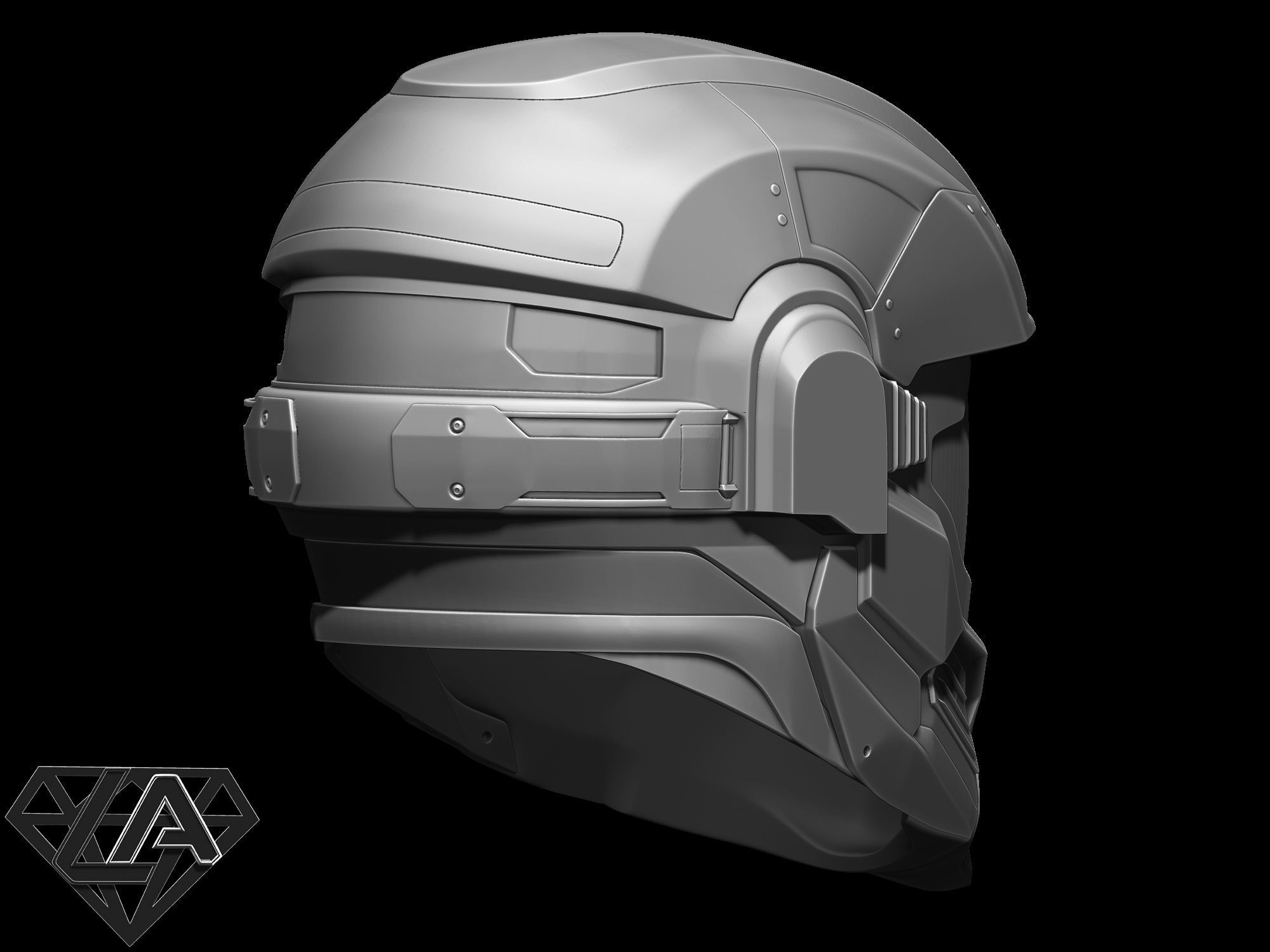 Halo Hazop Helmet 3D print model_10