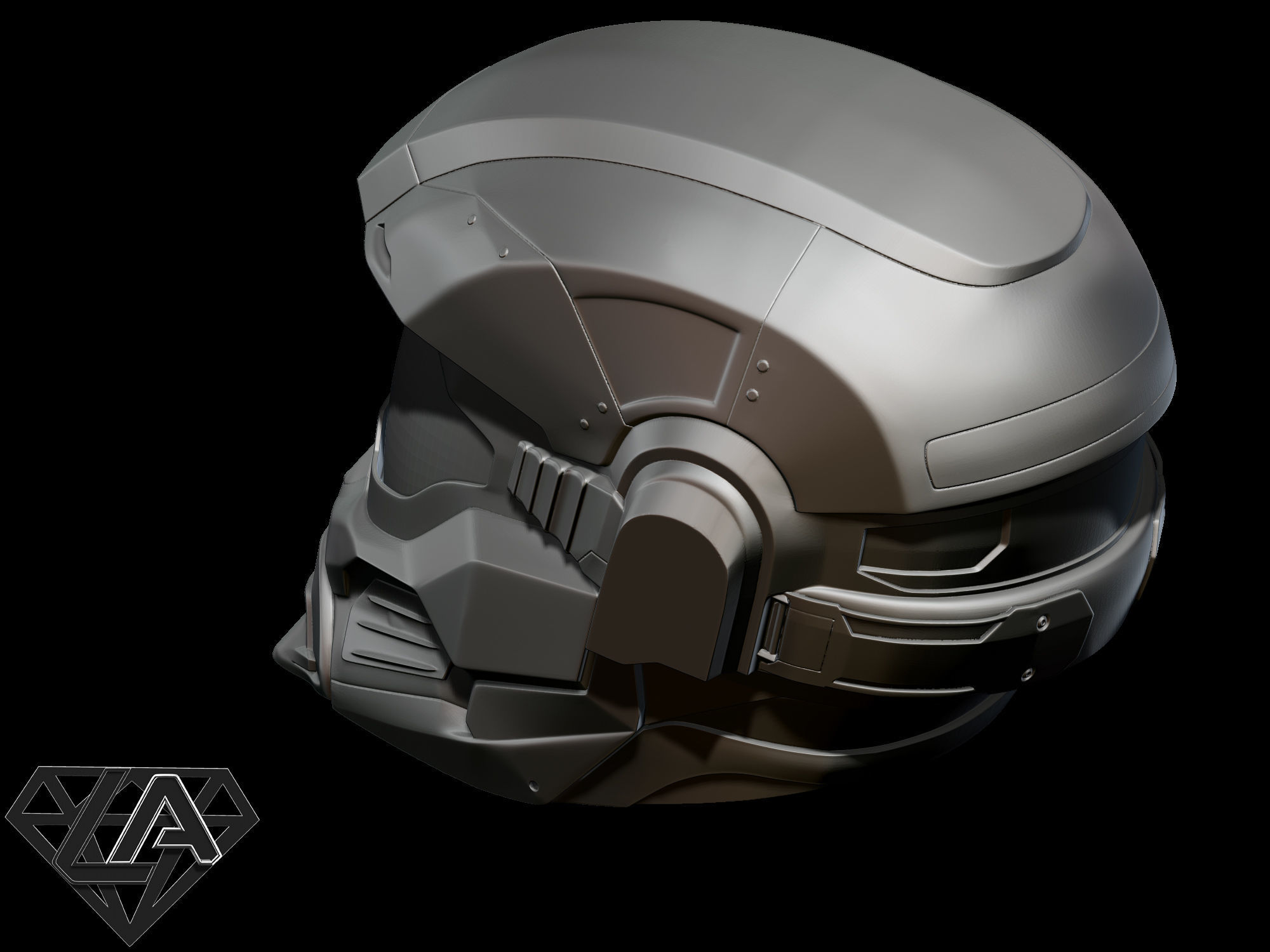 Halo Hazop Helmet 3D print model_4